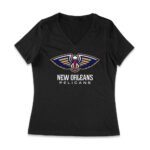 New Orleans Basketball Fan T-Shirt ? Ultimate Game Day Apparel for Hoops Lovers & Sports Enthusiasts Women Jersey V-Neck – Viva Party