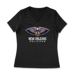 New Orleans Basketball Fan T-Shirt ? Ultimate Game Day Apparel for Hoops Lovers & Sports Enthusiasts Women Jersey V-Neck – Viva Party