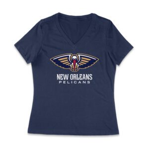 New Orleans Basketball Fan T-Shirt ? Ultimate Game Day Apparel for Hoops Lovers & Sports Enthusiasts Women Jersey V-Neck