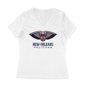 New Orleans Basketball Fan T-Shirt ? Ultimate Game Day Apparel for Hoops Lovers & Sports Enthusiasts Women Jersey V-Neck