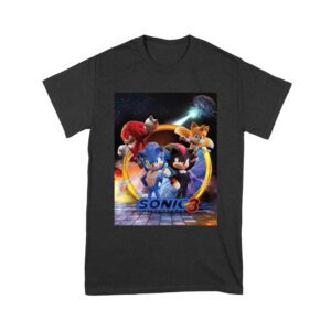 Sonic the Hedgehog and Friends T-Shirt - Dynamic Team Adventure Design for Gamers and Animation Fans Unisex Youth – Viva Party