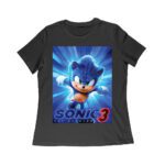 Sonic the Hedgehog Running T-Shirt - Fast-Paced Action Design for Gamers and Animation Fans Women Relaxed – Viva Party