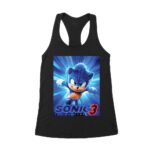 Sonic the Hedgehog Running T-Shirt - Fast-Paced Action Design for Gamers and Animation Fans Women's Racerback Tank Top – Viva Party