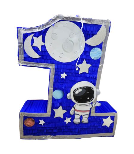 Space Pinata, 3 Feet Large Number One Shaped Pinata – Viva Party