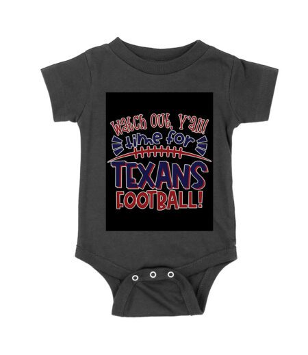 Watch Out Y'all - Time for Texans Football T-Shirt! Perfect for Houston Fans and Game Day Enthusiasts Unisex Baby Jersey – Viva Party