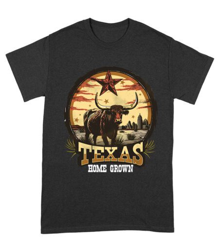 Texas Home Grown T-Shirt - Celebrate Lone Star State Roots with This Texan Pride Tee Unisex Adult – Viva Party