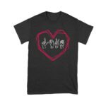 Love Hand Sign Valentine's Day T-Shirt - Heart Design for Couples, Cute Romantic Gift Idea, Unique Love-Themed Outfit for Him or Her Unisex Youth – Viva Party