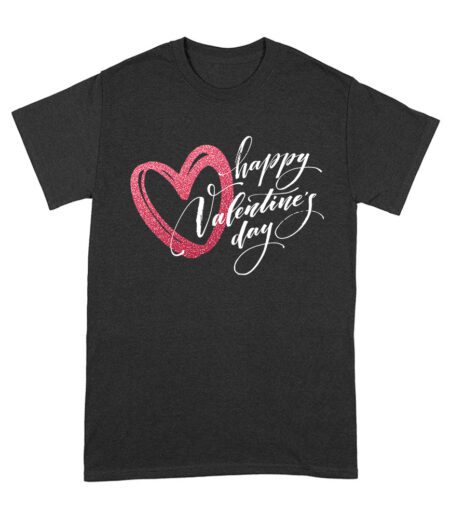 Happy Valentine's Day T-Shirt - Romantic Heart Design, Cute Love Gift Idea for Couples, Perfect Outfit for Him or Her Unisex Adult – Viva Party