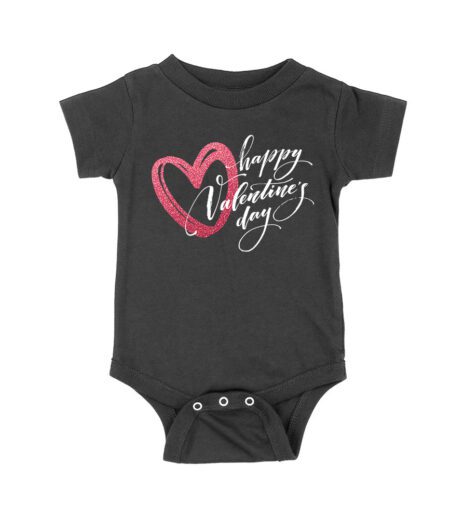 Happy Valentine's Day T-Shirt - Romantic Heart Design, Cute Love Gift Idea for Couples, Perfect Outfit for Him or Her Unisex Baby Jersey – Viva Party