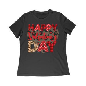 Happy Valentine's Day T-Shirt - Cute Heart Design, Romantic Gift for Couples, Perfect Love-Themed Outfit for Him or Her Women Relaxed – Viva Party