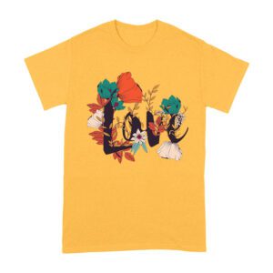 Love with Flowers Design T-Shirt