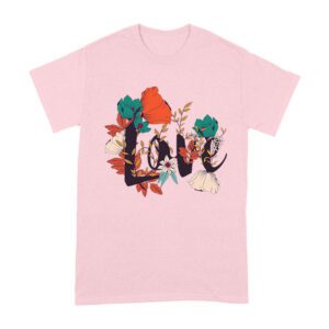 Love with Flowers Design T-Shirt