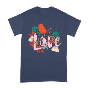 Love with Flowers Design T-Shirt