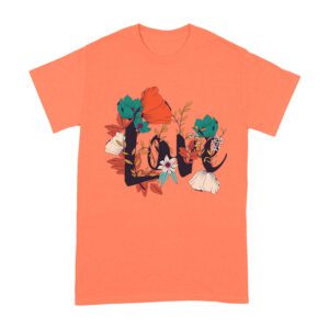 Love with Flowers Design T-Shirt