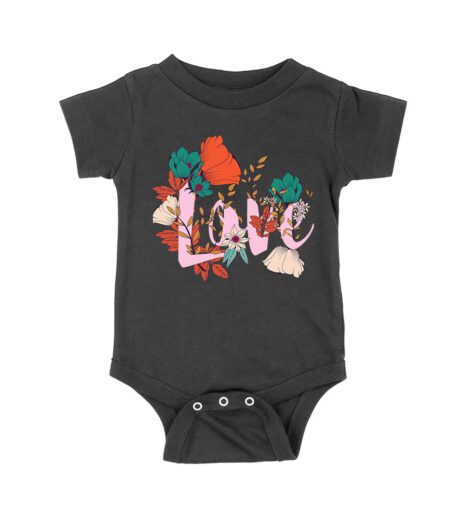Love with Flowers Design T-Shirt - Romantic Gift Idea, Cute Valentine's Day Outfit for Couples, Perfect for Him or Her Unisex Baby Jersey – Viva Party