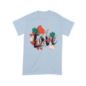 Love with Flowers Design T-Shirt