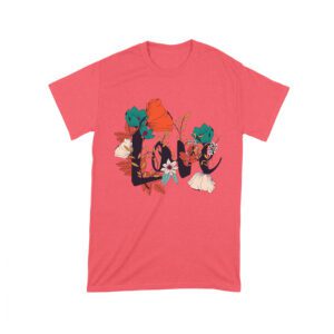 Love with Flowers Design T-Shirt