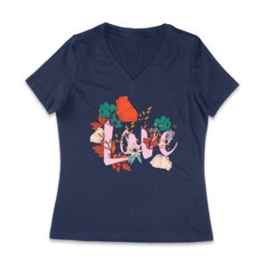 Love with Flowers Design T-Shirt