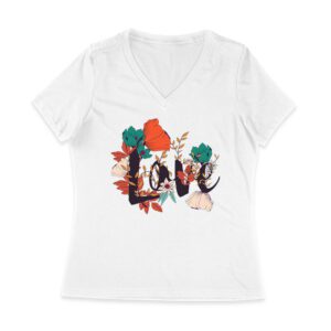 Love with Flowers Design T-Shirt