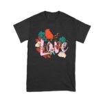 Love with Flowers Design T-Shirt - Romantic Gift Idea, Cute Valentine's Day Outfit for Couples, Perfect for Him or Her Unisex Youth – Viva Party