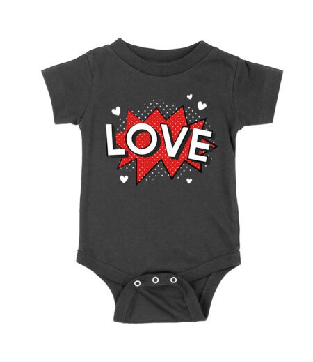 Love T-Shirt - Bold Comic Style Design, Cute Valentine's Day Gift, Fun Romantic Outfit for Couples, Him or Her Unisex Baby Jersey – Viva Party