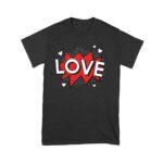 Love T-Shirt - Bold Comic Style Design, Cute Valentine's Day Gift, Fun Romantic Outfit for Couples, Him or Her Unisex Youth – Viva Party