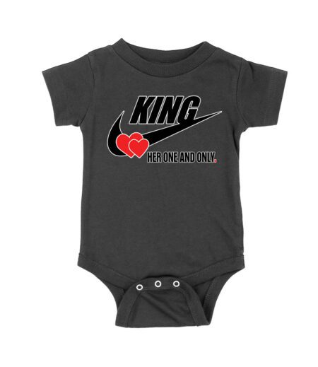 King Her One and Only Valentine T-Shirt - Romantic Love Design for Him Unisex Baby Jersey – Viva Party
