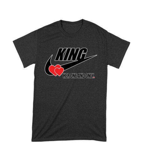 King Her One and Only Valentine T-Shirt - Romantic Love Design for Him Unisex Toddler – Viva Party