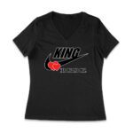 King Her One and Only Valentine T-Shirt - Romantic Love Design for Him Women Jersey V-Neck – Viva Party