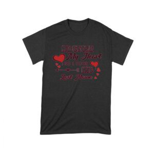 Romantic Valentine T-Shirt - He Stole My Heart So I Took His Last Name Design Unisex Toddler – Viva Party