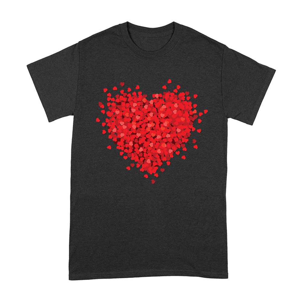 Val-28_A-Black.jpg Heart Of Love Design Valentine T-Shirt - Romantic Red Heart Gift Idea Unisex Adult – Viva Party