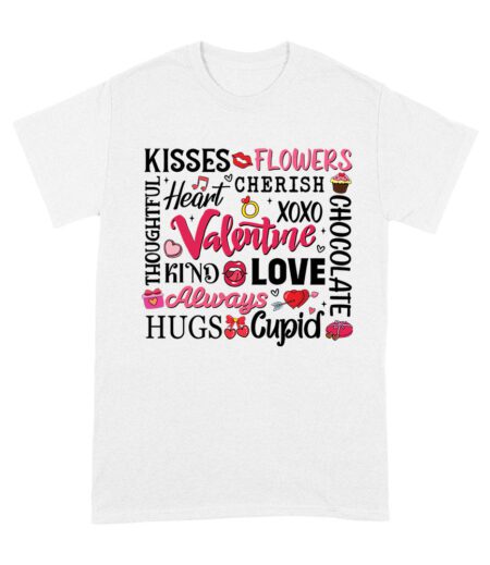 Kisses, Flowers, and Cherish T-Shirt