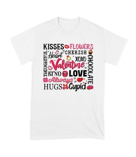 Kisses, Flowers, and Cherish T-Shirt