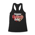 Happy Valentine's Day T-Shirt - Romantic and Festive Love-Themed Shirt for Women, Men, Couples, and Special Celebrations Women's Racerback Tank Top – Viva Party
