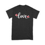 Love T-Shirt - Simple and Elegant Heart-Themed Design for Women, Men, Couples, and Everyday Wear Unisex Youth – Viva Party