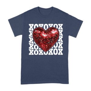 XOXO with Red Heart T-Shirt