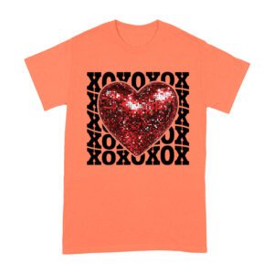XOXO with Red Heart T-Shirt