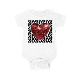 XOXO with Red Heart T-Shirt