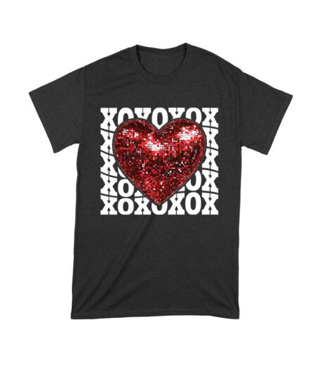 XOXO with Red Heart T-Shirt - Cute Love-Themed Design for Women, Men, Couples, and Valentine's Day Gift Unisex Toddler – Viva Party