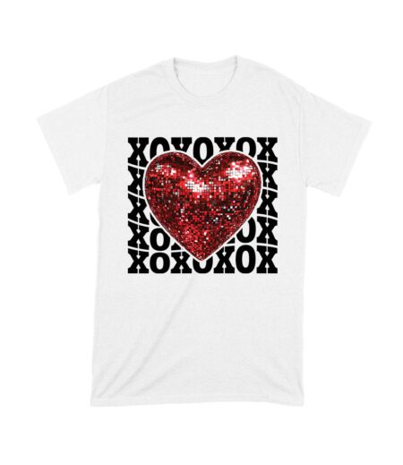 XOXO with Red Heart T-Shirt