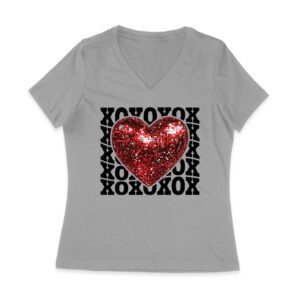 XOXO with Red Heart T-Shirt