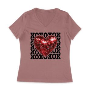 XOXO with Red Heart T-Shirt