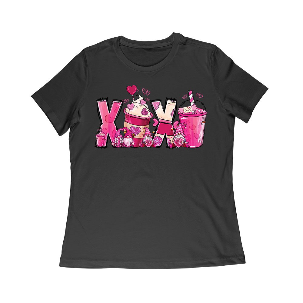 Vln-10_Wr-Black.jpg Xoxo T-Shirt - Minimalist Love-Themed Design For Women, Men, Couples, And Special Romantic Occasions Women Relaxed – Viva Party