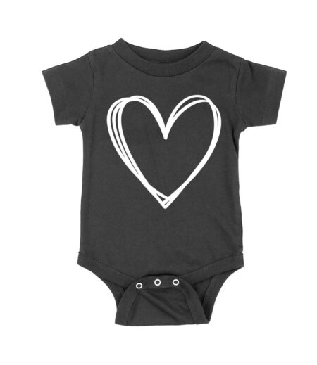 Minimalist Love Valentine T-Shirt - Elegant Heart Line Art Design Unisex Baby Jersey – Viva Party