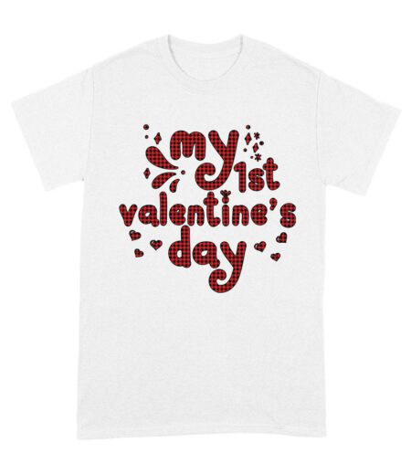 My 1st Valentine's Day T-Shirt ? Adorable Baby Valentine's Outfit, Cute First Love Gift Unisex Adult
