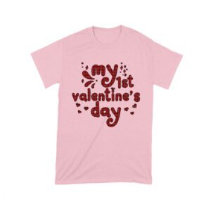 My 1st Valentine's Day T-Shirt ? Adorable Baby Valentine's Outfit, Cute First Love Gift Unisex Toddler