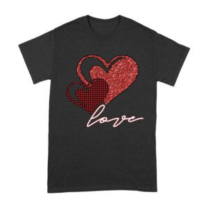 Love Heart Design T-Shirt ? Cute and Romantic Valentine's Day Gift for Couples Unisex Adult – Viva Party