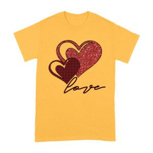 Love Heart Design T-Shirt ? Cute and Romantic Valentine's Day Gift for Couples Unisex Adult