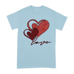 Love Heart Design T-Shirt ? Cute and Romantic Valentine's Day Gift for Couples Unisex Adult
