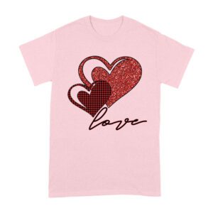 Love Heart Design T-Shirt ? Cute and Romantic Valentine's Day Gift for Couples Unisex Adult